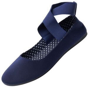 Alpine Swiss Peony Womens Ballet Flats Elastic Ankle Strap Shoes Slip On Loafers